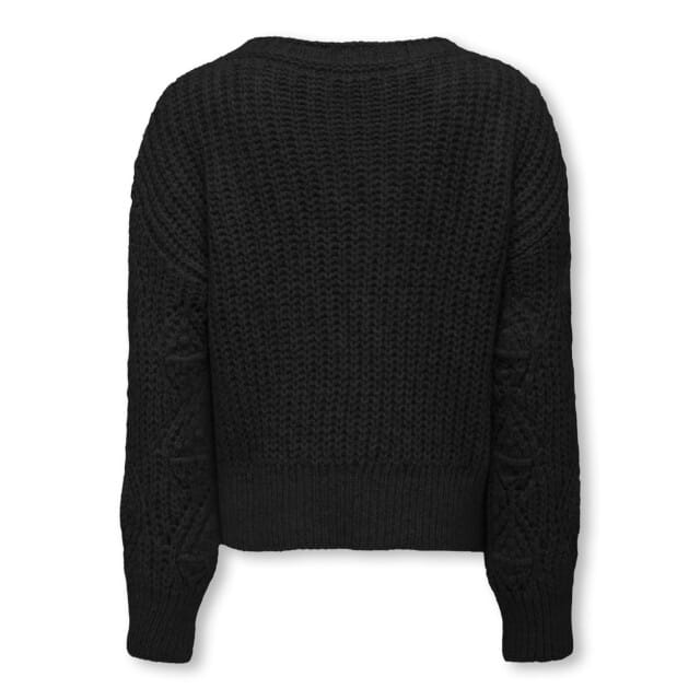 ONLY meisjes kids trui ROSETTA Black Black Glitter Regular Fit