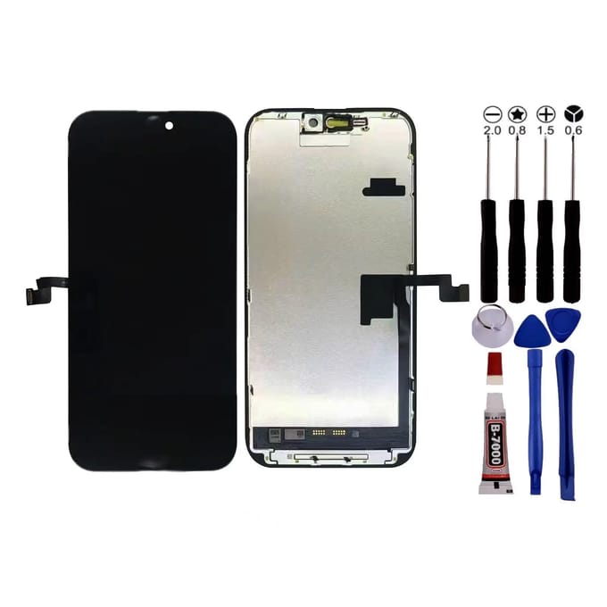 Scherm voor iPhone 16 PRO MAX LCD + Gereedschap + kleefmiddel zwart
