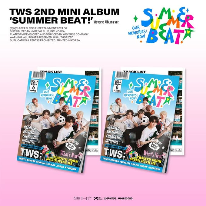TWS - 2e Mini Album SUMMER BEAT! (Weverse Albums ver.) 2PCS