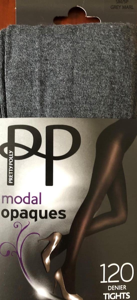 Pretty Polly Panty - Modal Opaque - Dikke Panty - 120 Den. - M/L - 40/46 - Grijs