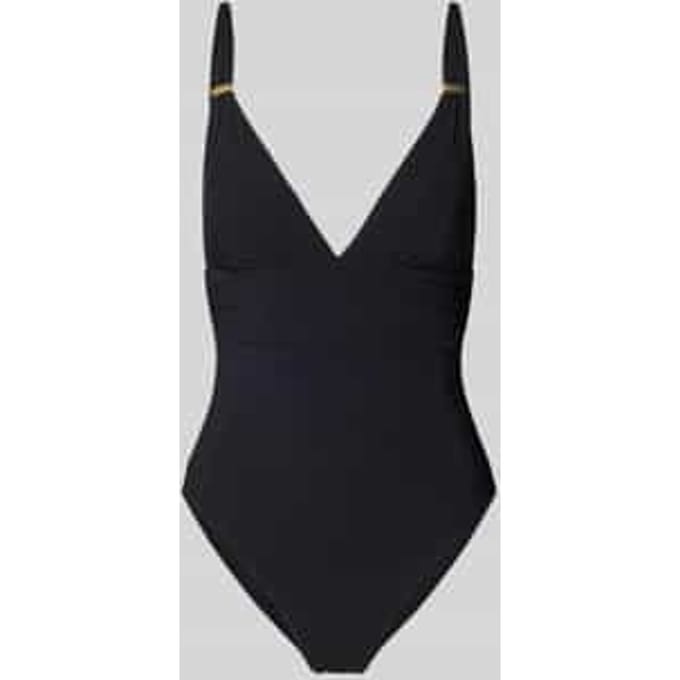 Badpak Barts Women Solid Plunge Shaping One Piece Black-Maat 36