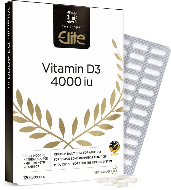Healthspan Elite Vitamin D3 - Vitamine D Supplement 4000 IU - 120 Tabletten