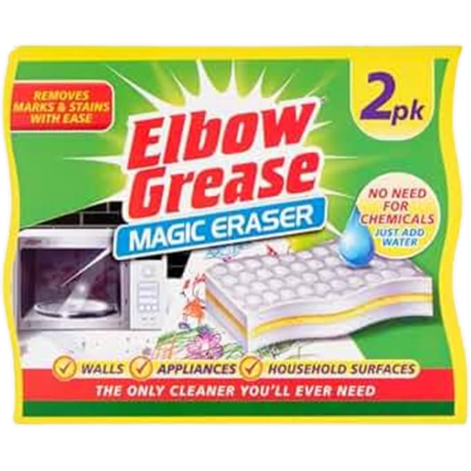 Elbow Grease Magic Eraser Cleaning Sponge - 2 stuks