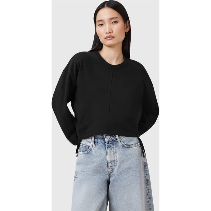 AllSaints Mira Haven Sweat Black Größe: M | Pullover Outlet | Damen | Schwarz