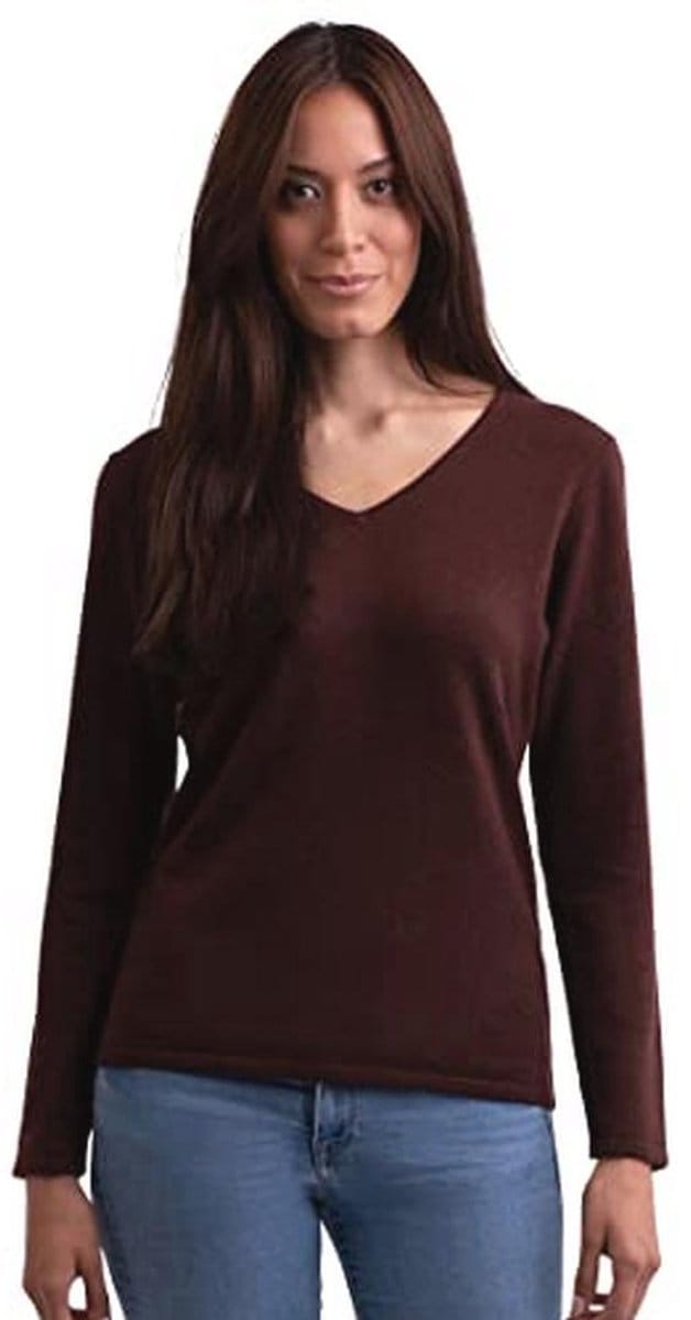 Dames Kasjmier V-hals Sweater