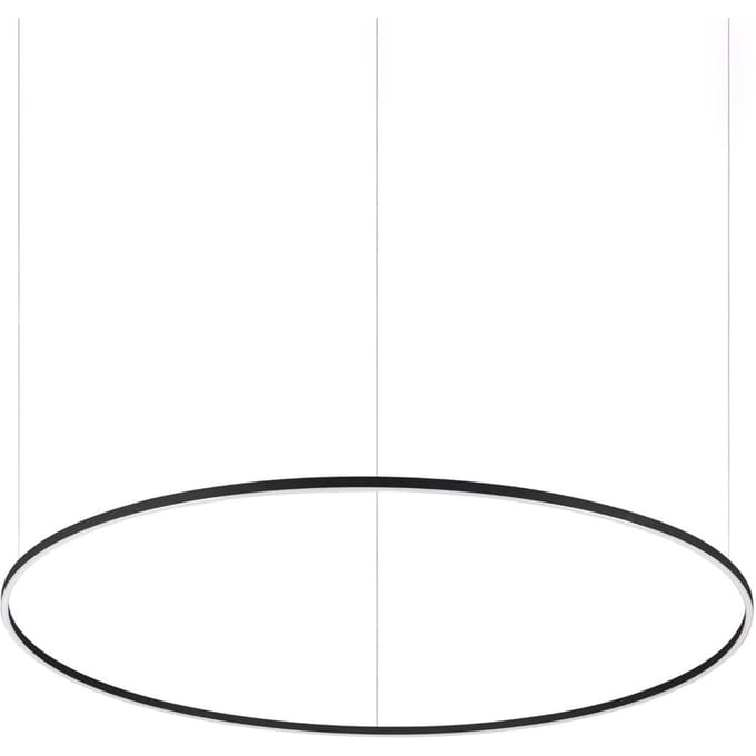 IDEAL LUX LED hanglamp Oracle Slim zwart 3.000K Ø 150 cm
