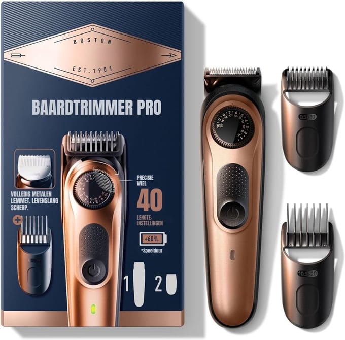 DYNA® Trimmer Baard - Trimmer - Koper - 23cm x 12cm x 6cm