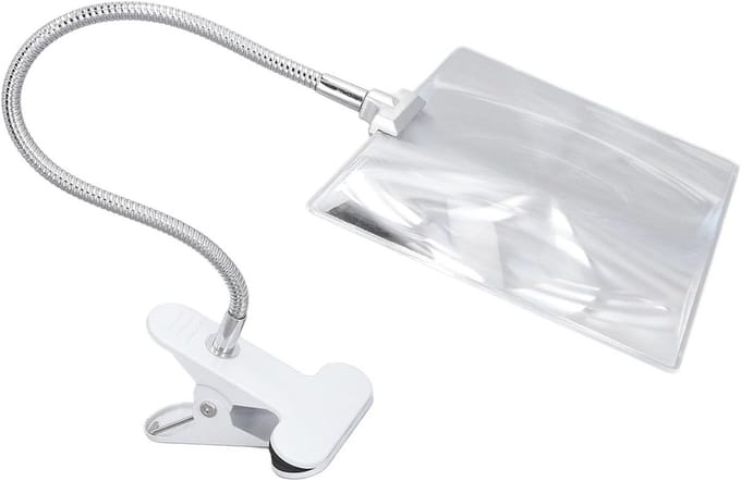 Grote Verlichting Vergrootglas met Klem voor Lezen en Hobby's