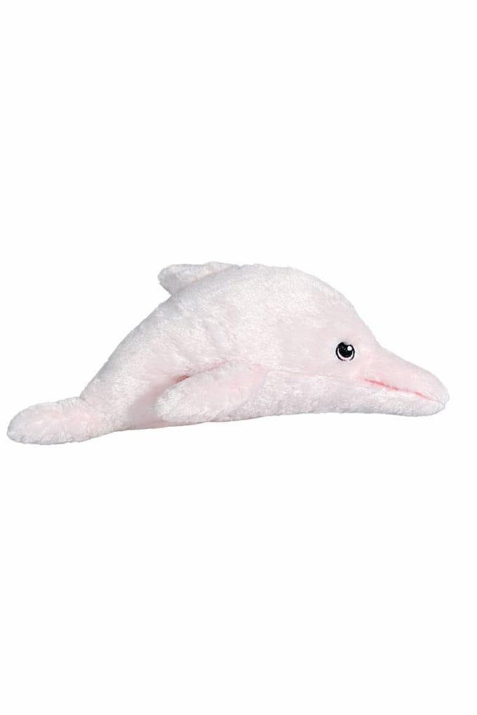 WWF - Knuffel - Dolfijn - 28 cm - Speelgoed - Knuffeldier - Roze Tuimelaar