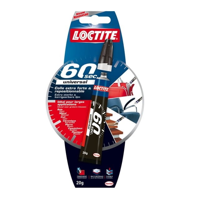 Loctite Universal Glue 60sec 20 g - Alleslijm Multilijm Superlijm Secondelijm Contactlijm