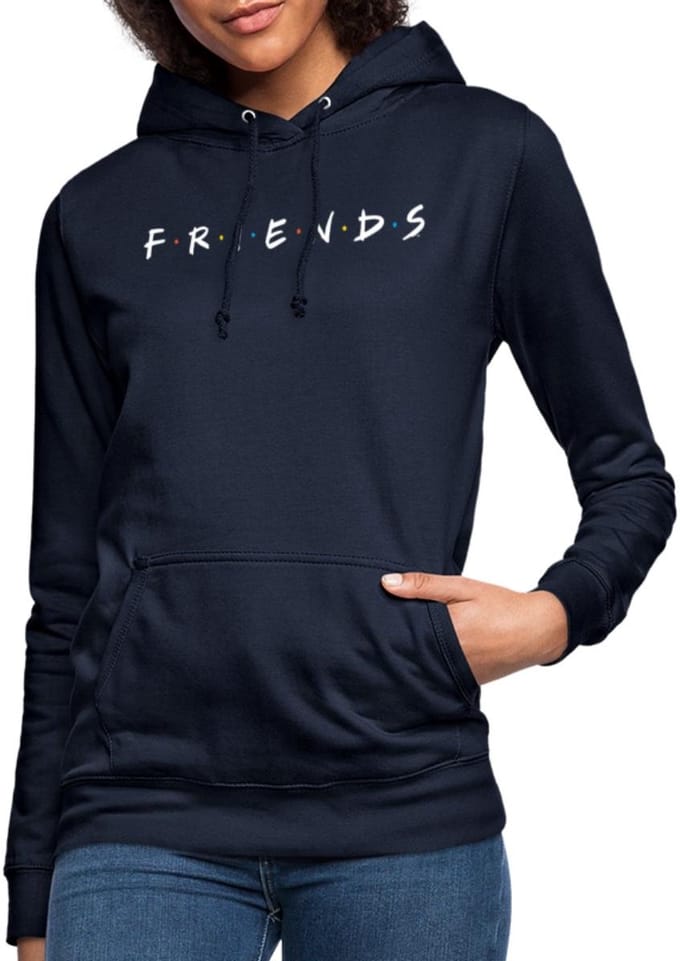 Friends Logo Wit Hoodie Dames