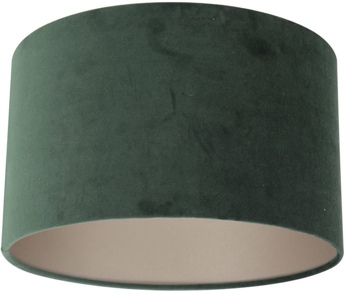 Groene velours lampenkap K7396VS ⌀30cm met E27 support - Modern - Steinhauer Kappen