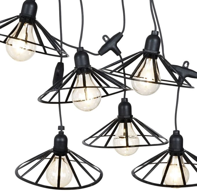 Vilde - Buiten LED Tuingirlande - 6 Lampen - 5,5 m - Timerfunctie