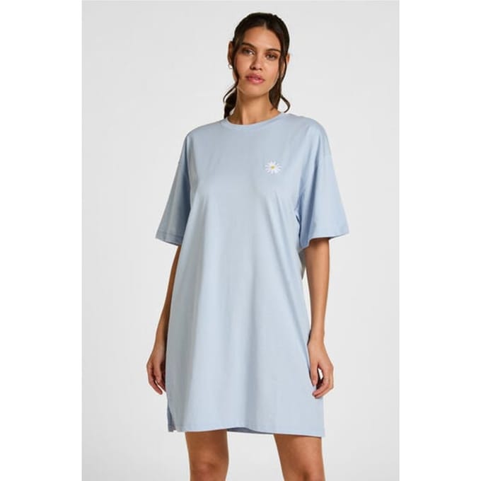 Hunkemöller Roundneck Nightshirt Blauw