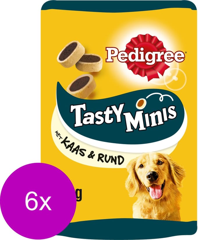 Pedigree Cheesy Tasty Bites Mini - Hondensnacks - 6 x 140 g