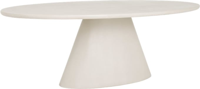 Tower Living Eetkamertafel Mello Ovaal Wit 240cm