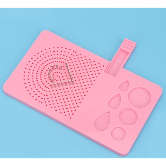 1 Set van Afgeleid Papier Wikkelschijf 20 Wortels Naaldplaat DIY Rastergereedschap(Roze) roze
