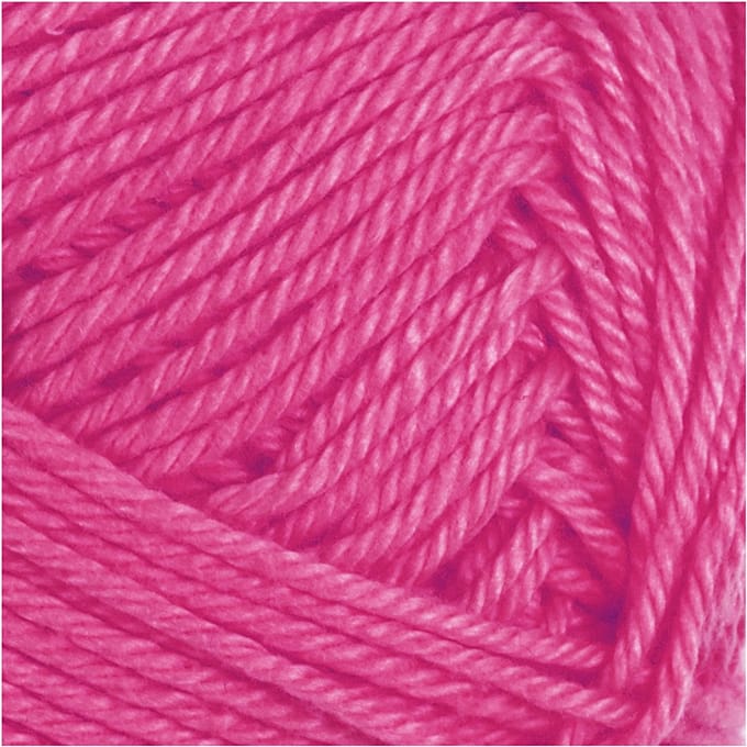 Katoengaren, afm 8/4, L: 170 M, needle 3-3,5, roze, 50 gr/ 1 bol