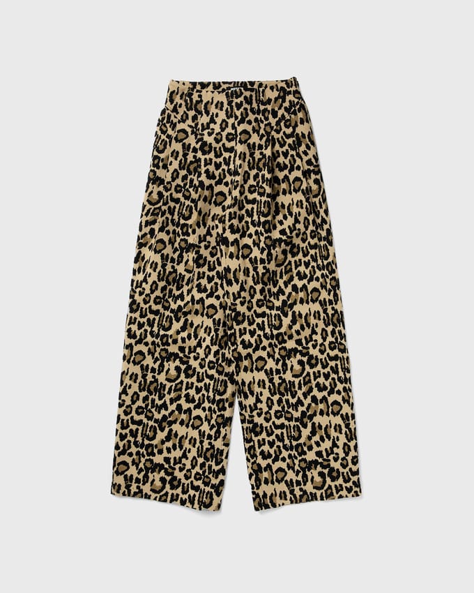 JACQUARD WIDE PANTS