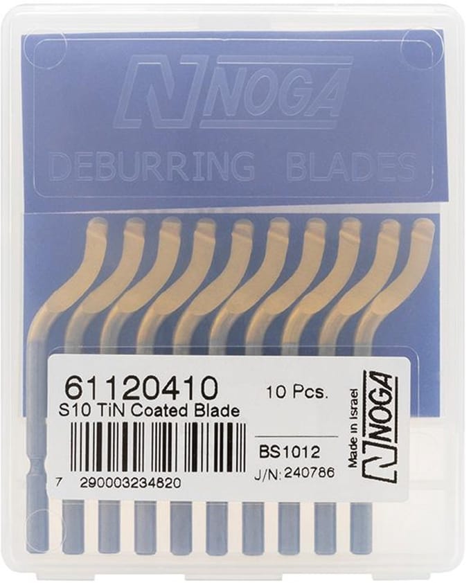 Afbraammes met TiN-coating, TiN, Type: S10 - deburrer blade BS1012