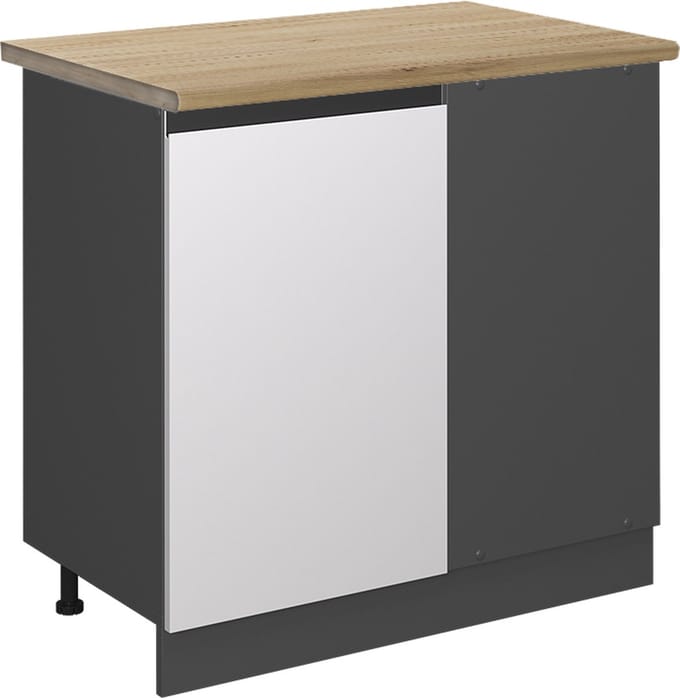 Vicco R-Line Hoekkast – 86 cm, WB Eik Wit