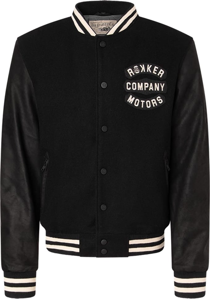 Rokker College Motorfiets Leer/Textieljas -
