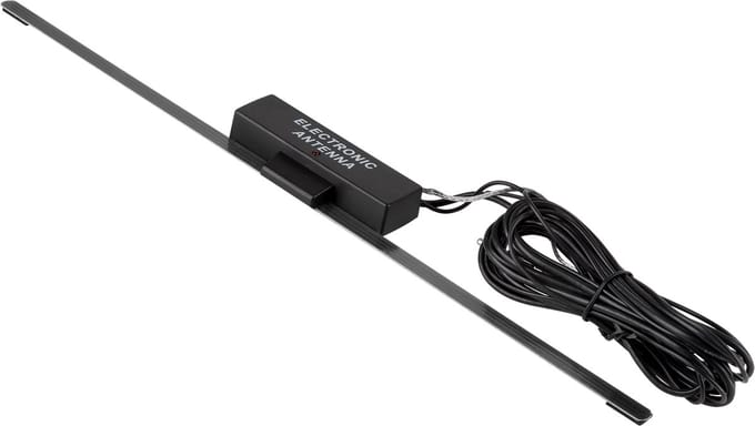 Auto Antenne AM-FM - Rubberen Autoradio Antenne - FM 76~108MHz - 2 meter Kabel - W1 - Zwart
