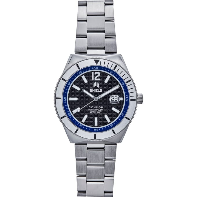 Shield Condor Armbandhorloge met datum - Wit