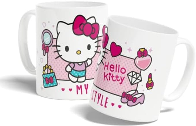 Keramische mok 320 ml met My Style motief - Wit