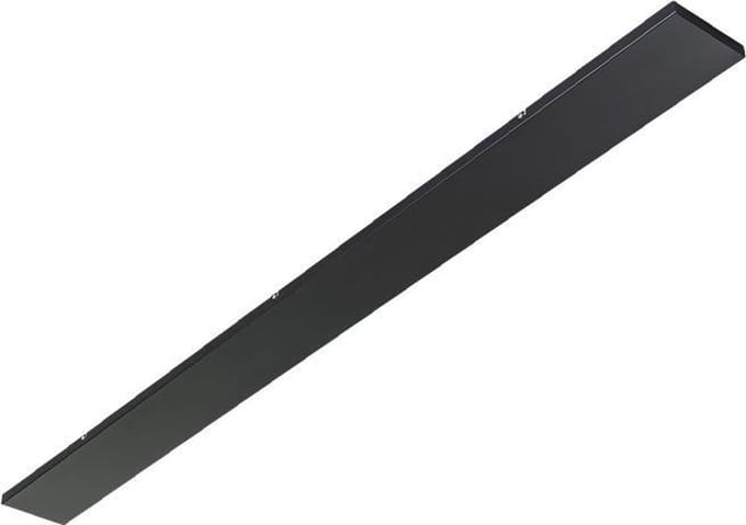 ETH plafondbalk voor meerdere lampen - 180cm - zwart staal