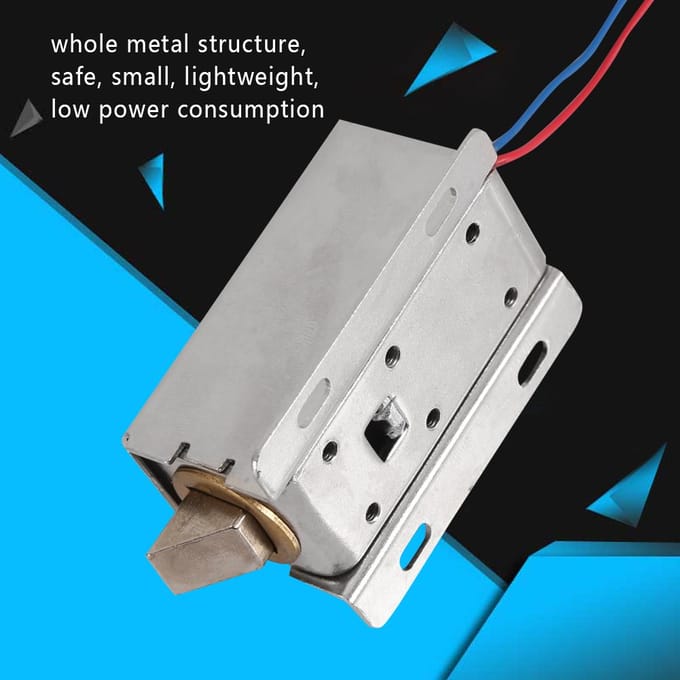 DC 12V Klein Formaat Solenoïde Elektromagnetische Elektrische Besturing Kast Ladevergrendeling gray