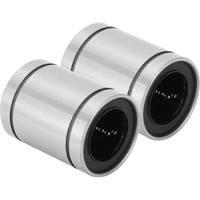 2 Pièces Roulements à Mouvement Linéaire Bride Étendue Vitesse de Rotation Rapide Faible Bruit Roulement LM20UU