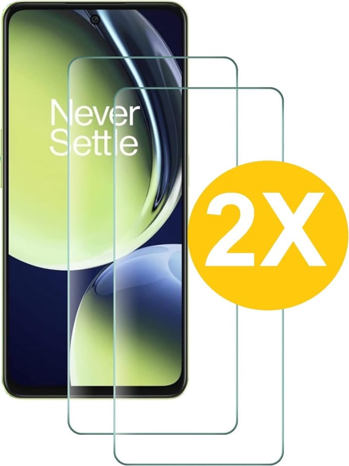 Screenprotector geschikt voor Oneplus Nord CE3 screenprotector Beschermglas - Screenprotector geschikt voor Oneplus Nord ce3 Screen protector gehard glas - 2 Stuks