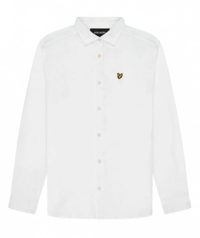 Lyle & Scott Lw1115vog Overhemd Met Lange Mouwen Wit L Man