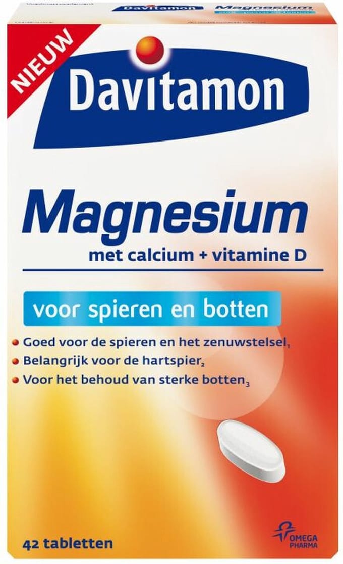 Davitamon - Magnesium Spieren en Botten - 4 x 42 tabletten - Voordeelverpakking