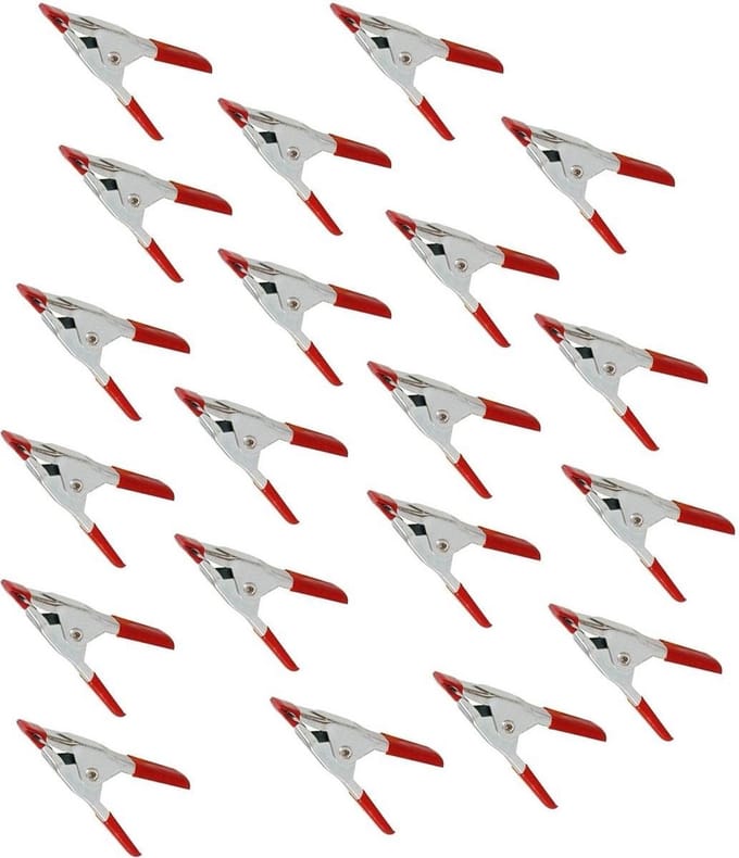 Set van 20 kleine zeilklemmen (maat: klein, 5x1 cm)