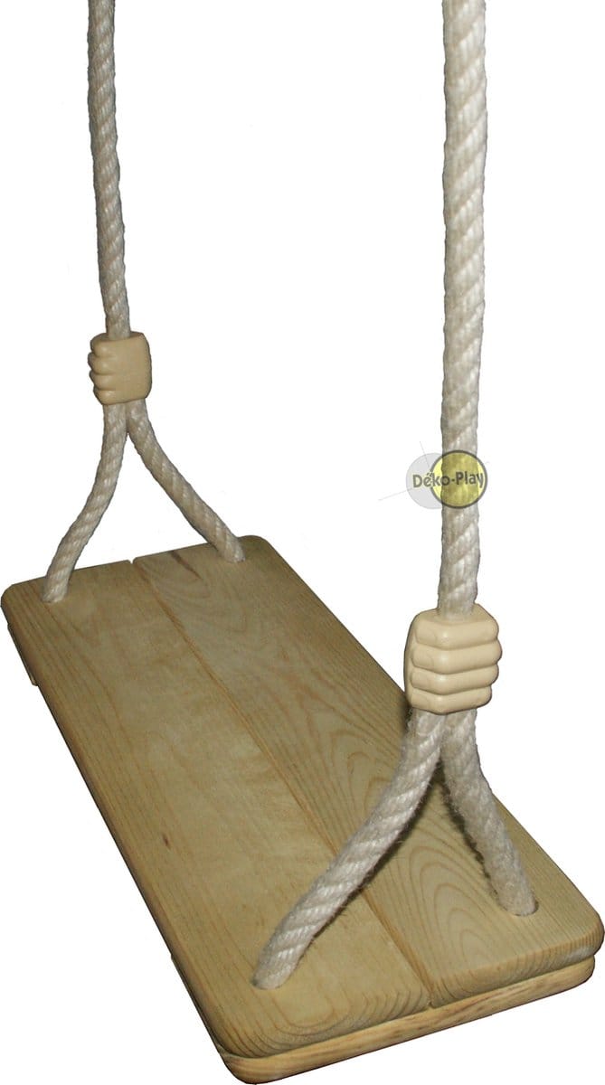 Déko-Play houten schommelplank met 12mm PH touwen