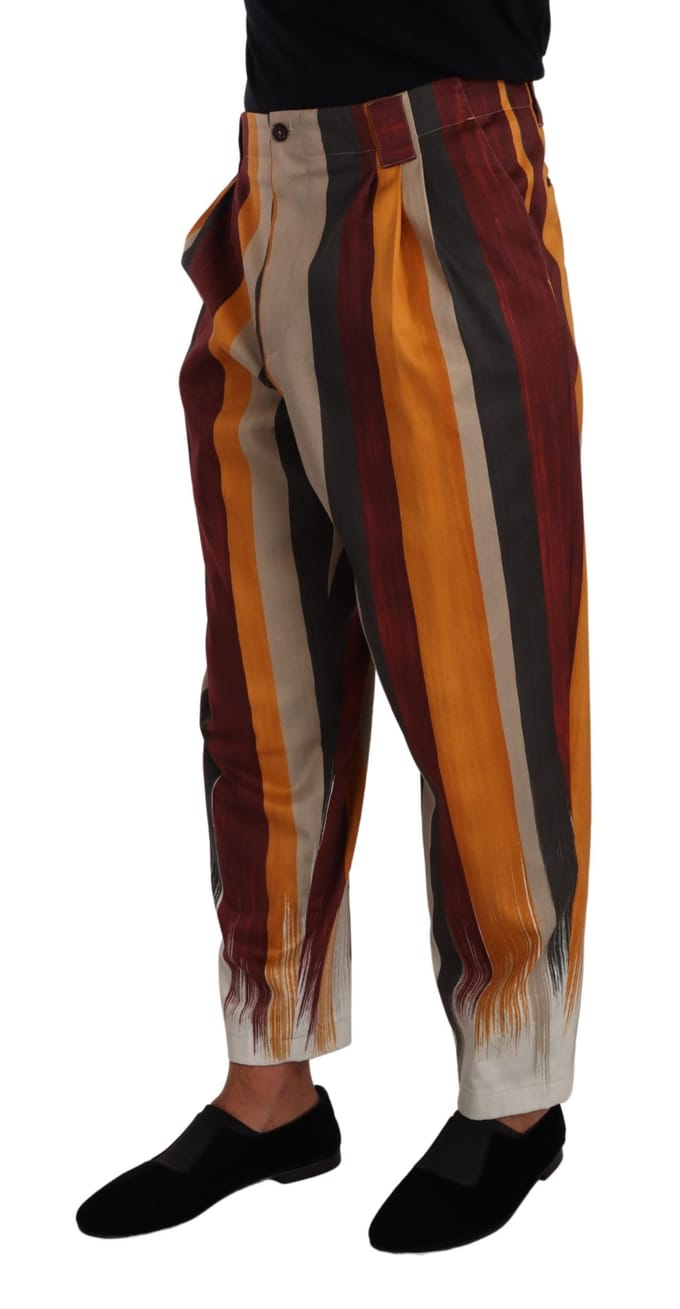Multicolor Gestreepte Broek Relaxed Fit