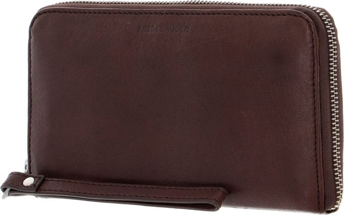 FREDsBRUDER Leren Portemonnee Pep Zip Wallet Taupe Bruine