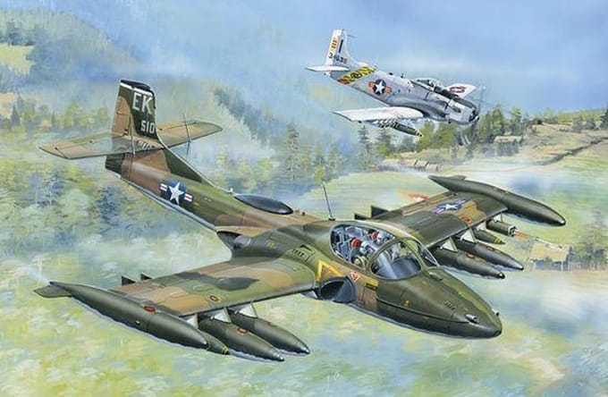 Trumpeter 02888 A-37A Dragonfly 1:48 Bouwpakket – Gedetailleerd Straalvliegtuig Model