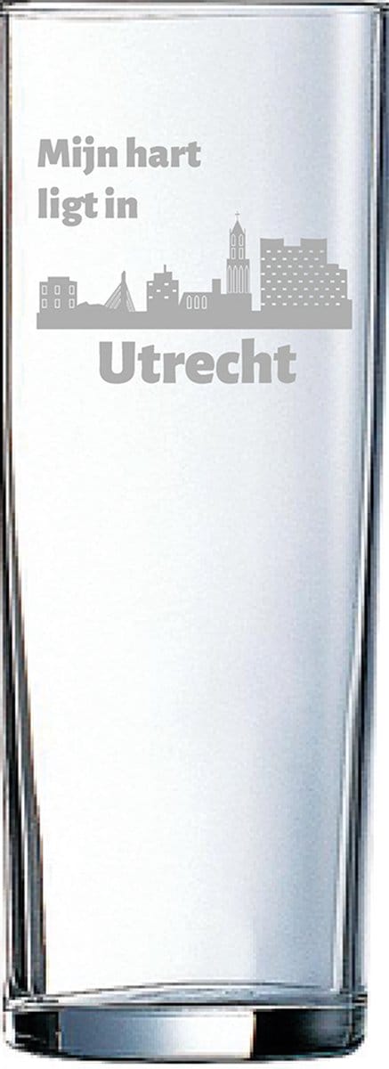 Gegraveerde longdrinkglas 31cl Utrecht