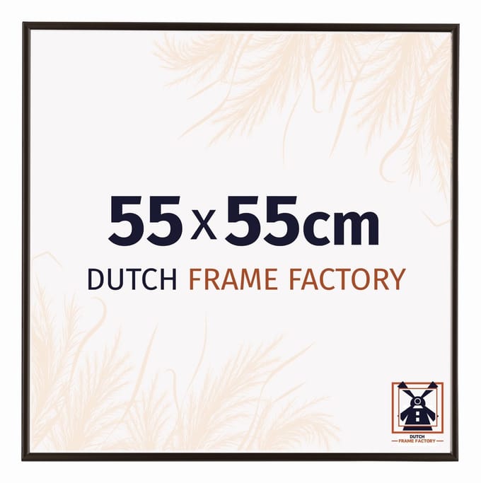 Fotolijst 55x55 cm - Kunststof - Antraciet - Easy