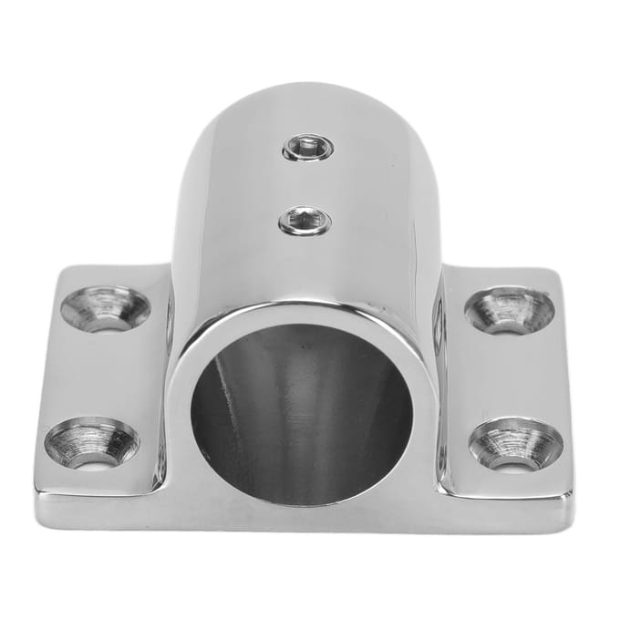 Boot Handrail Fitting 316 RVS Marine Jacht Handrail Rechthoekige Staander Voet 78in Gat gray