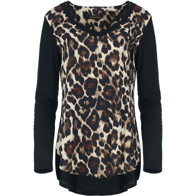 Wild Instinct Mixed Media Top