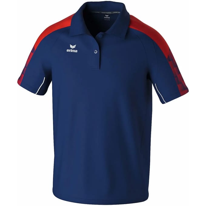Erima Evo Star Polo Heren - Marine / Rood | Maat: M