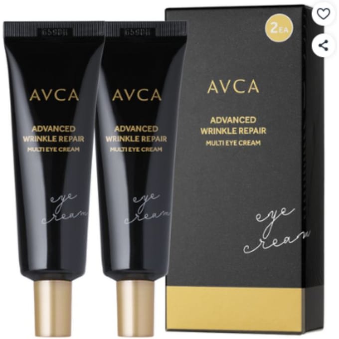 AVCA Crème Contour des Yeux Réparatrice Avancée Multi, Lot de 2, 30ml black