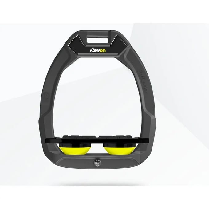 Veiligheidsstijgbeugels Plat Grip Antraciet/Zwart/Geel Flex-On Safe-On