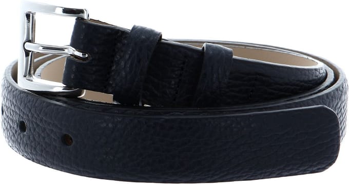 abro Leren Riem Leather Adria Basic Belt W100 Navy Blauw