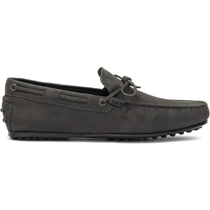 Tod's Grijze Nubucklederen Moccassin