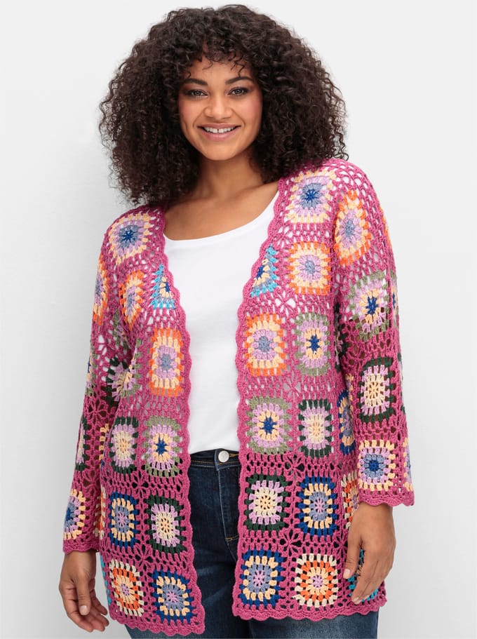 Lang gebreid vest
